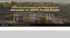 Desktop Screenshot of africaphonebooks.com