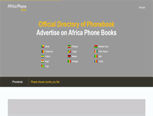 Tablet Screenshot of africaphonebooks.com
